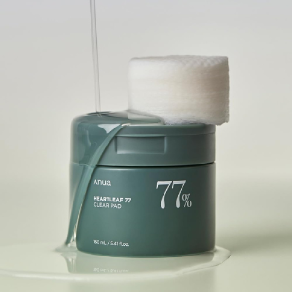 أنوا منظف تونر قطني هارتليف %77 ( 70 قطعة) ANUA HEARTLEAF 77% TONER PA