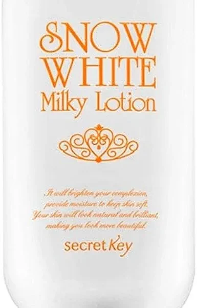 لوشن سنو وايت الكوري بالحليب لتفتيح البشرة من سيكرت كي 120 غرام.